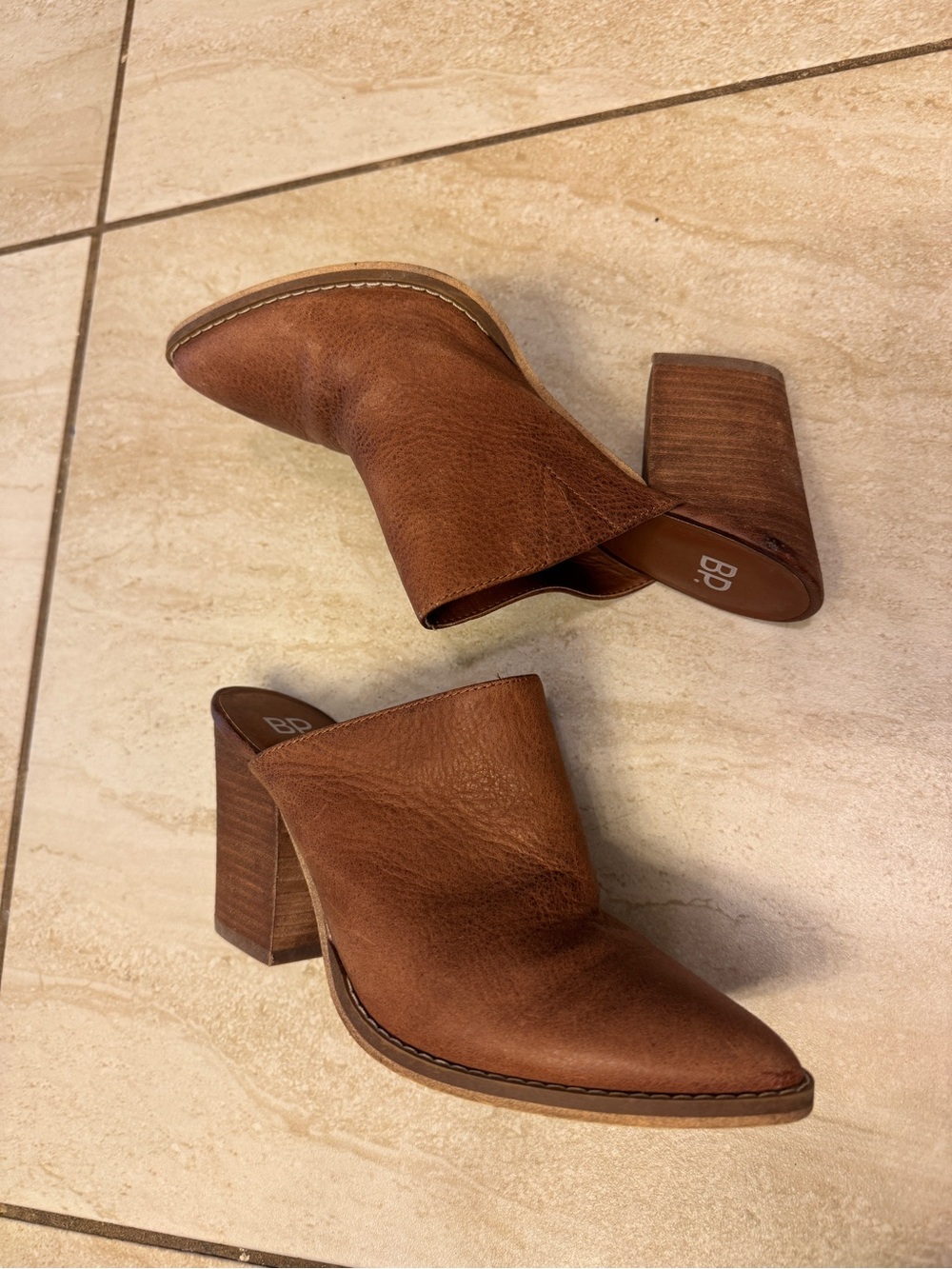 BP. Leather Mule Bootie